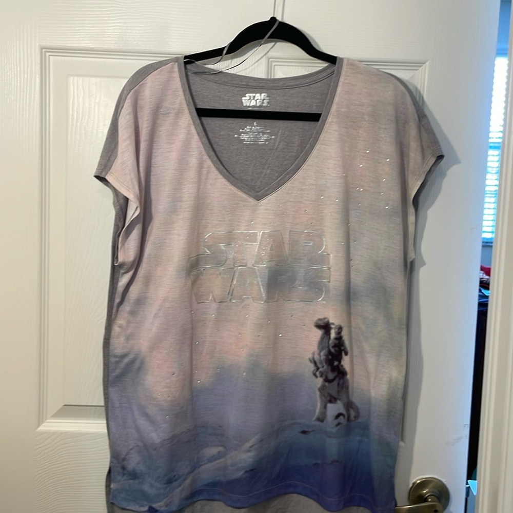 Star Wars Vintage ladies V-Neck Tee. Disney Inspired. Check out the details New